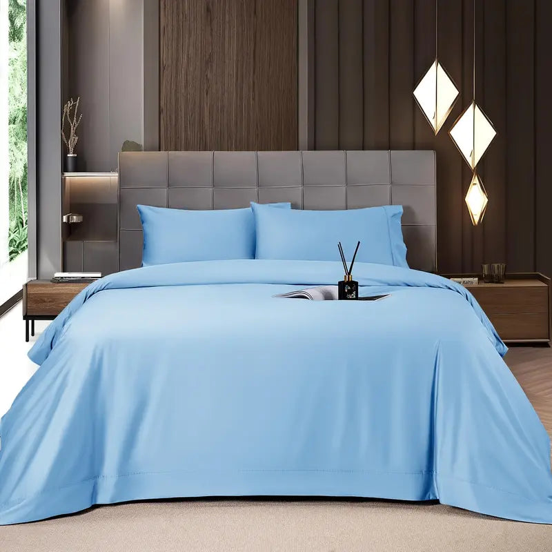 4/6-Piece Bamboo Cooling Sheet Set – Silky Soft, 16" Deep Pocket, Wrinkle & Fade Resistant