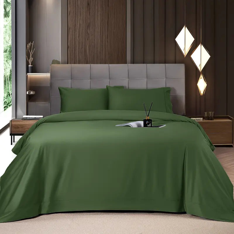 4/6-Piece Bamboo Cooling Sheet Set – Silky Soft, 16" Deep Pocket, Wrinkle & Fade Resistant