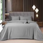 4/6-Piece Bamboo Cooling Sheet Set – Silky Soft, 16" Deep Pocket, Wrinkle & Fade Resistant