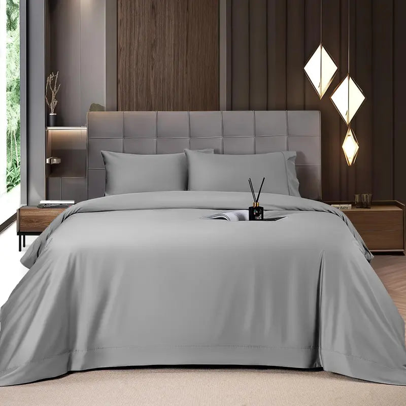 4/6-Piece Bamboo Cooling Sheet Set – Silky Soft, 16" Deep Pocket, Wrinkle & Fade Resistant