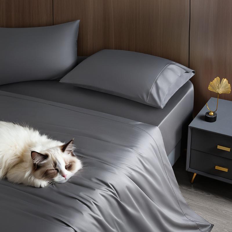 4/6-Piece Bamboo Cooling Sheet Set – Silky Soft, 16" Deep Pocket, Wrinkle & Fade Resistant