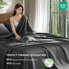 4/6-Piece Bamboo Cooling Sheet Set – Silky Soft, 16" Deep Pocket, Wrinkle & Fade Resistant