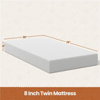 Gel Memory Foam Mattress – Cooling, Pressure Relief, Twin