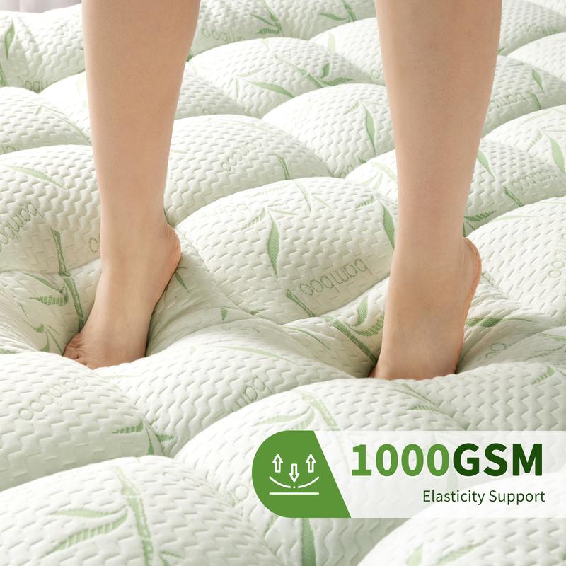 Extra Thick Mattress Topper – Soft Down Alternative, Deep Pocket