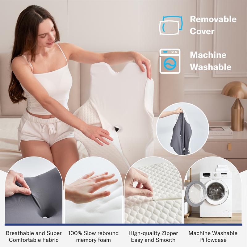 Ergonomic Memory Foam Cervical Pillow for Neck Support