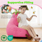 Cute Eggplant Bean Bag Chair - Plush Kids Lounge Sofa 24/31