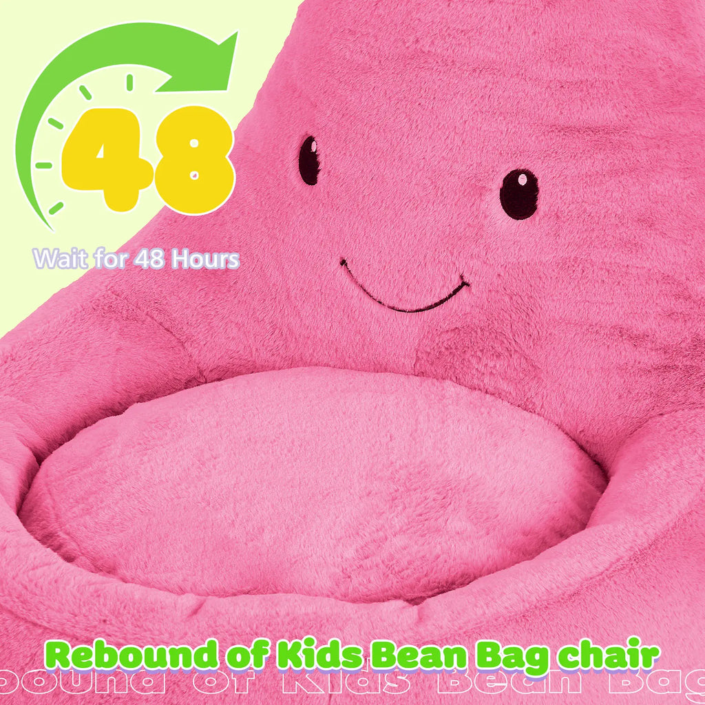 Cute Eggplant Bean Bag Chair - Plush Kids Lounge Sofa 24/31