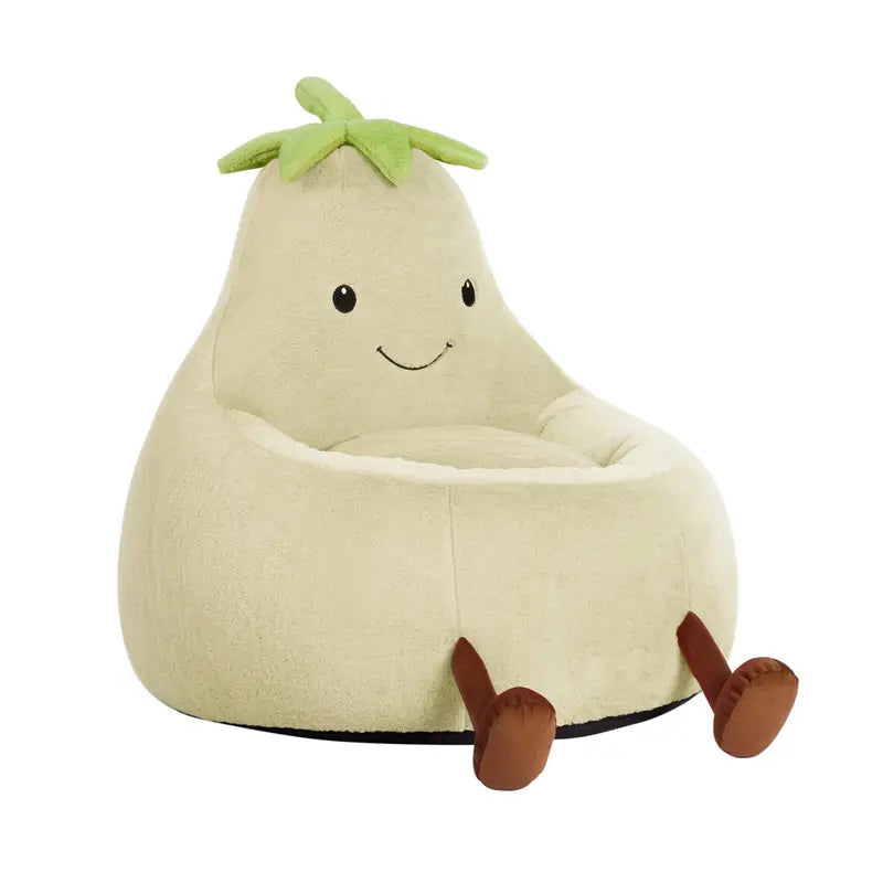 Cute Eggplant Bean Bag Chair - Plush Kids Lounge Sofa 24/31