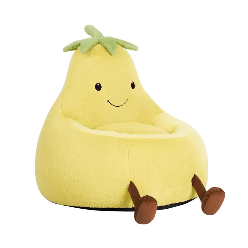 Cute Eggplant Bean Bag Chair - Plush Kids Lounge Sofa 24/31