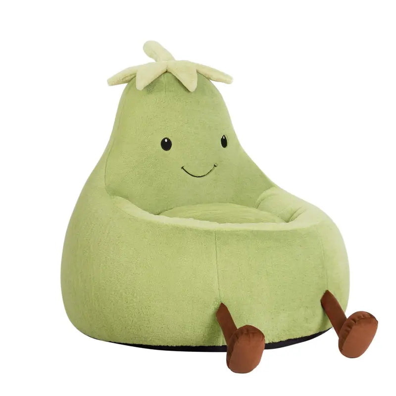 Cute Eggplant Bean Bag Chair - Plush Kids Lounge Sofa 24/31