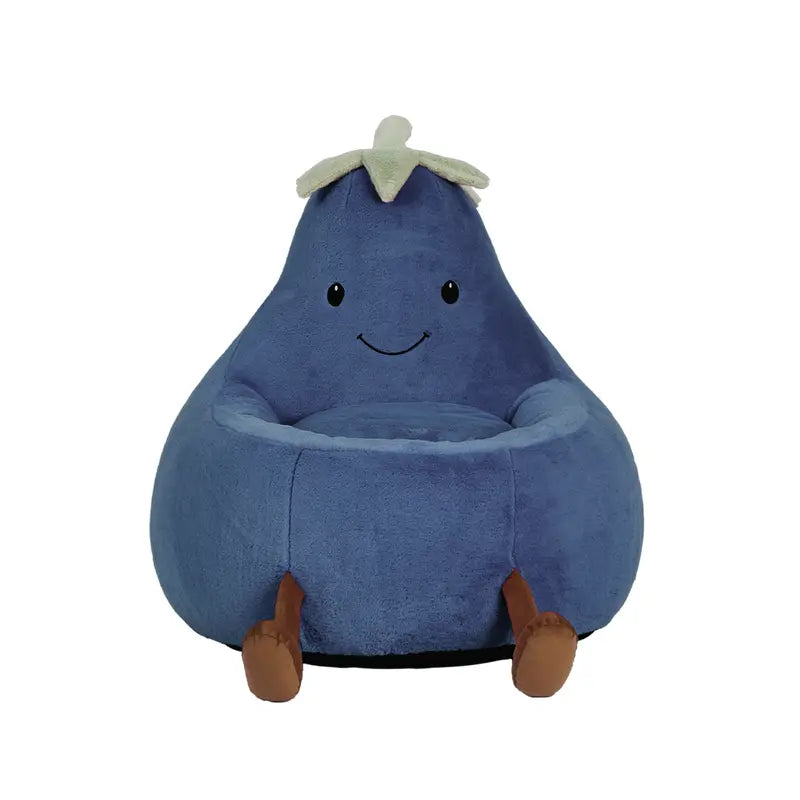Cute Eggplant Bean Bag Chair - Plush Kids Lounge Sofa 24/31