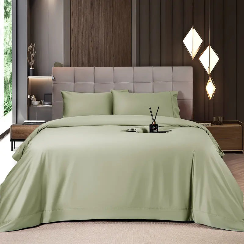 4/6-Piece Bamboo Cooling Sheet Set – Silky Soft, 16" Deep Pocket, Wrinkle & Fade Resistant