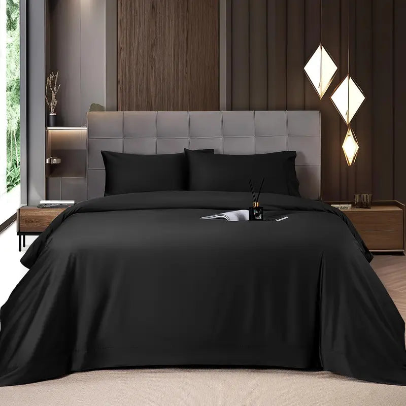4/6-Piece Bamboo Cooling Sheet Set – Silky Soft, 16" Deep Pocket, Wrinkle & Fade Resistant