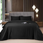 4/6-Piece Bamboo Cooling Sheet Set – Silky Soft, 16" Deep Pocket, Wrinkle & Fade Resistant