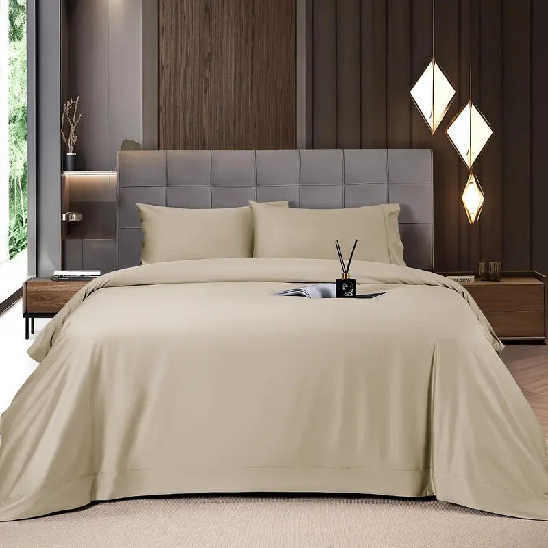 4/6-Piece Bamboo Cooling Sheet Set – Silky Soft, 16" Deep Pocket, Wrinkle & Fade Resistant